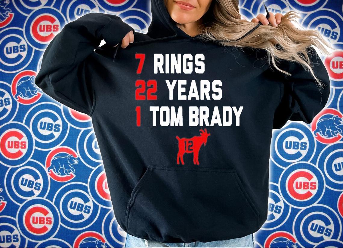 Tampa Bay Buccaneers Tom Brady 7 Rings 22 Years T-Shirt hoodie