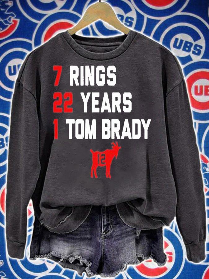 Tampa Bay Buccaneers Tom Brady 7 Rings 22 Years T-Shirt sweatshirt