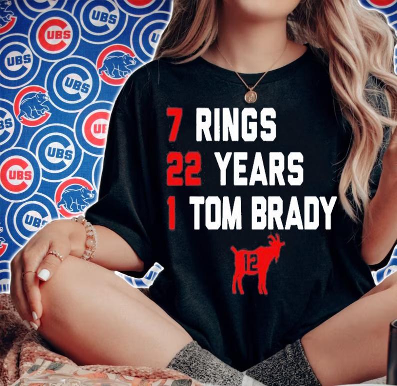 Tampa Bay Buccaneers Tom Brady 7 Rings 22 Years T-Shirt woman shirt