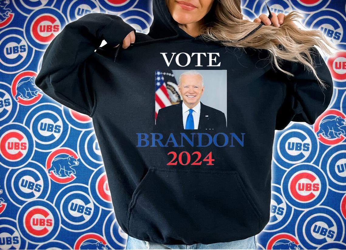 Vote Brandon 2024 Biden T-Shirt hoodie