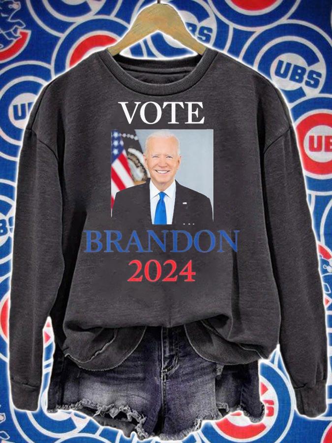 Vote Brandon 2024 Biden T-Shirt sweatshirt