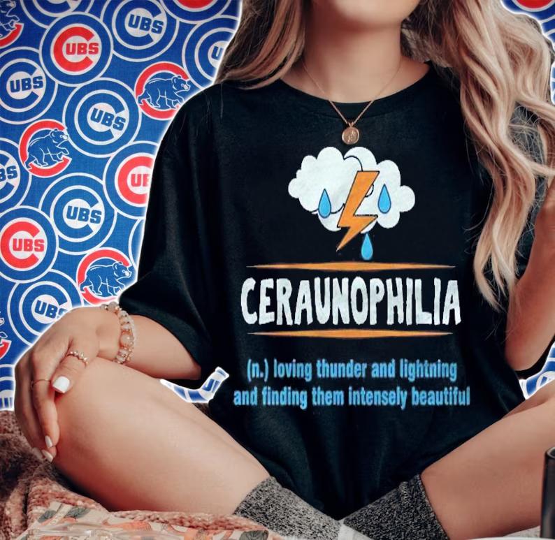 Ceraunophilia Thunder Lightnings Beautiful Thunderstorm Gift Shirt woman shirt