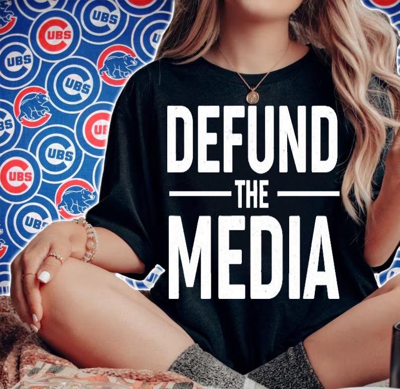 Defund The Media Protest T-Shirt woman shirt