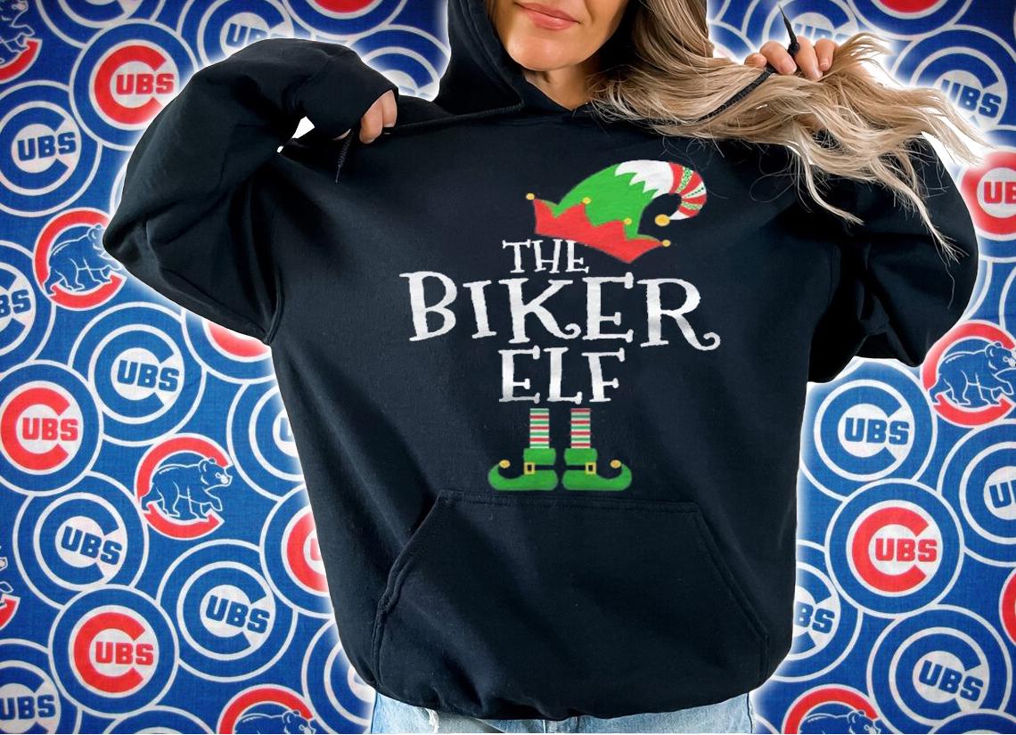 Funny The Biker Elf Matching Family Group Gift Christmas Shirt