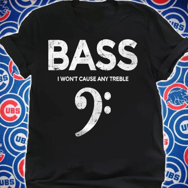 I Wont Cause Any Treble (Antique White) Bass Player Shirt