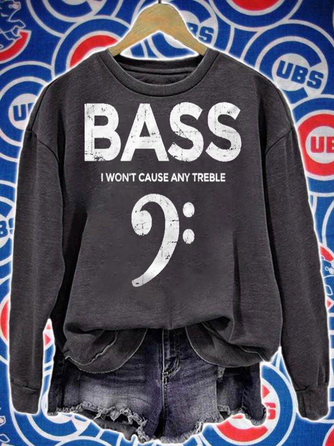 I Wont Cause Any Treble (Antique White) Bass Player Shirt