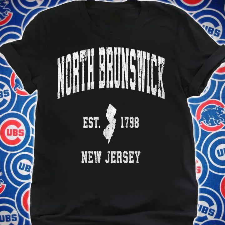 North Brunswick New Jersey Nj Vintage Athletic Sports Design Shirt shirt