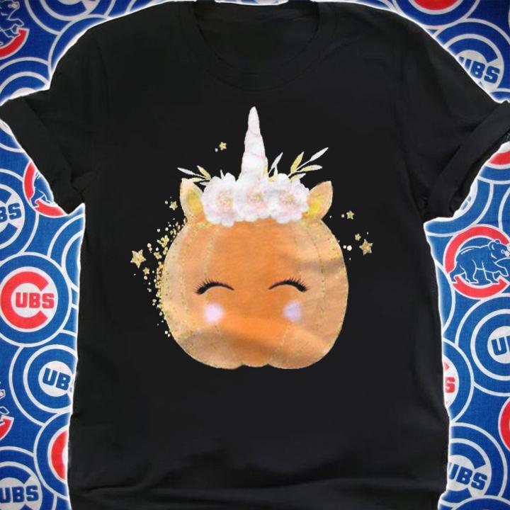 Unicorn Pumpkin Costume Halloween Gift Girls Kid Women Men Shirt