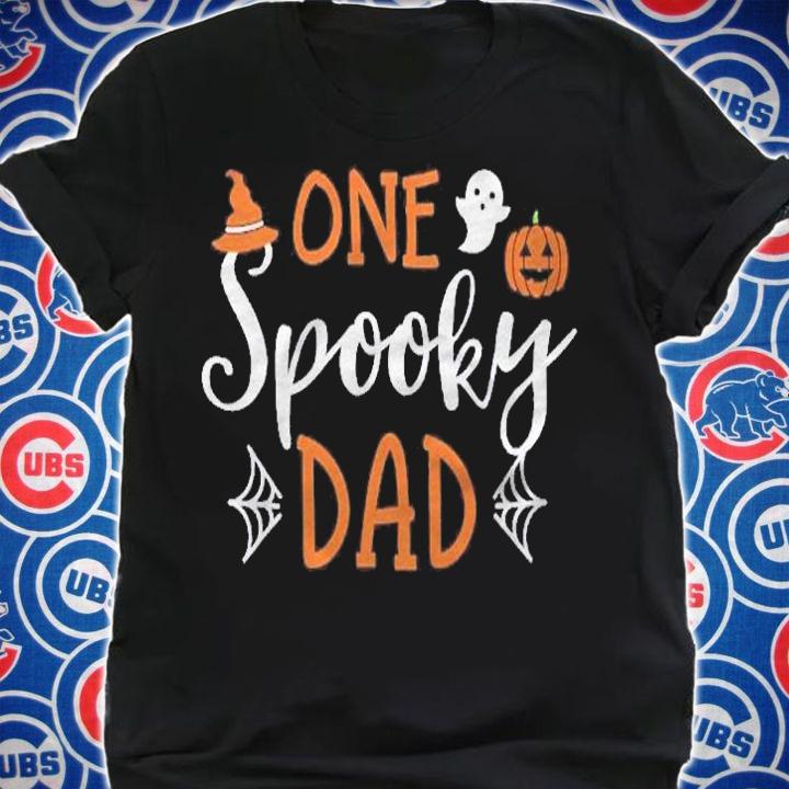 Funny Cute Matching Halloween Family Shirts One Spooky Dad Shirt shirt