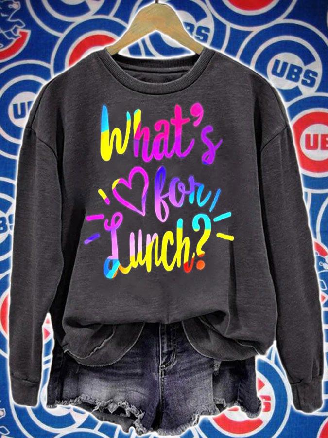 Lunch Lady What's For Lunch T-Shirt sweatshirt
