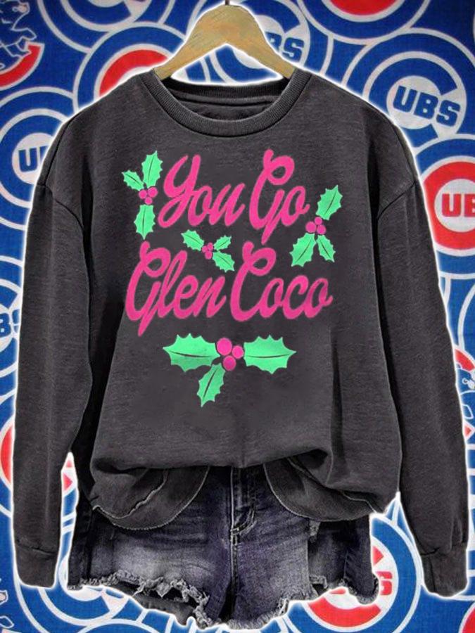 Mean Girls You Go Glen Coco Holly Berries Christmas Shirt sweatshirt