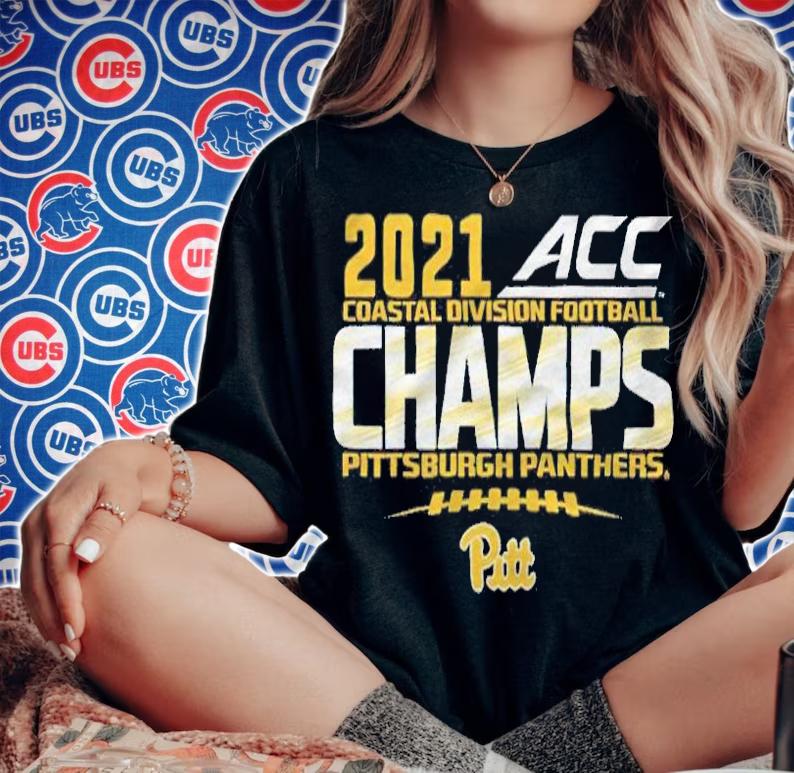 Pittsburgh Panthers 2021 Acc Coastal Division Football Champs logo T-shirt