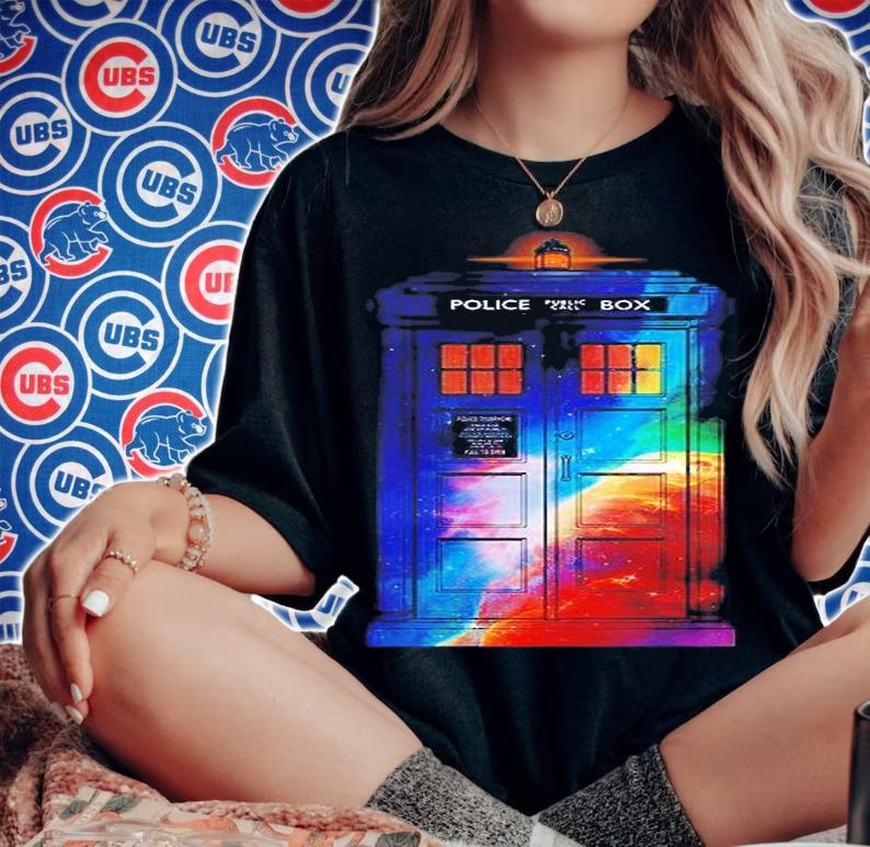 Relative Dimension Police Public Call Box T-Shirt woman shirt