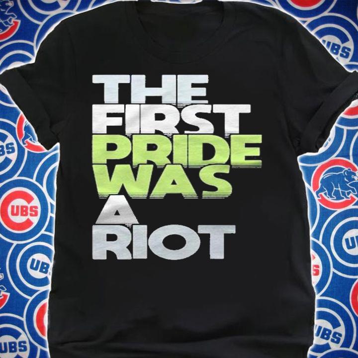 The First Pride Was A Riot Agender Flag Lgbtqia Themed Print Shirt shirt