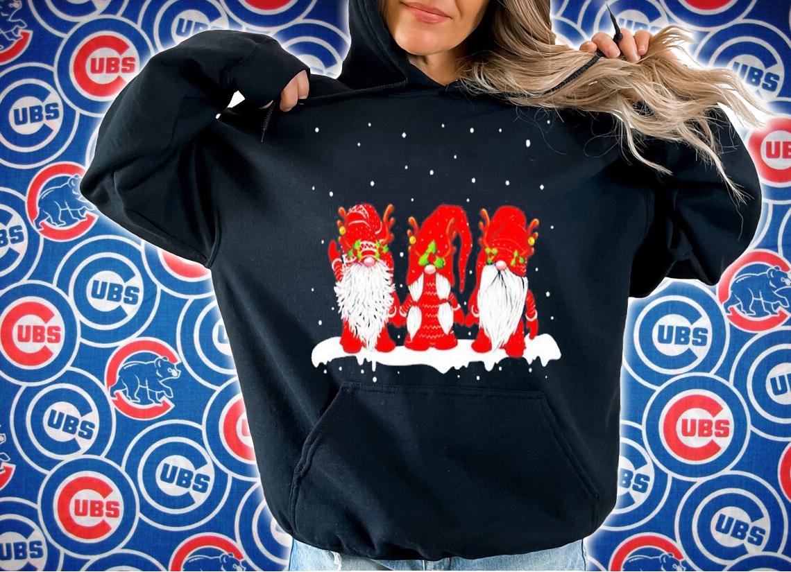 Three Nordic Gnomes Winter Christmas Swedish Elves T-Shirt hoodie