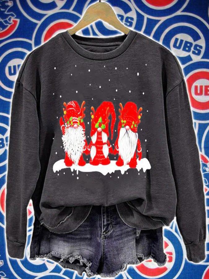 Three Nordic Gnomes Winter Christmas Swedish Elves T-Shirt sweatshirt