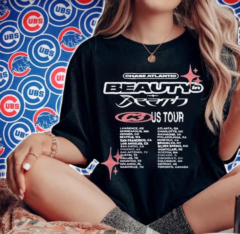 Chase Atlantic Beauty In Death Tour T-shirt