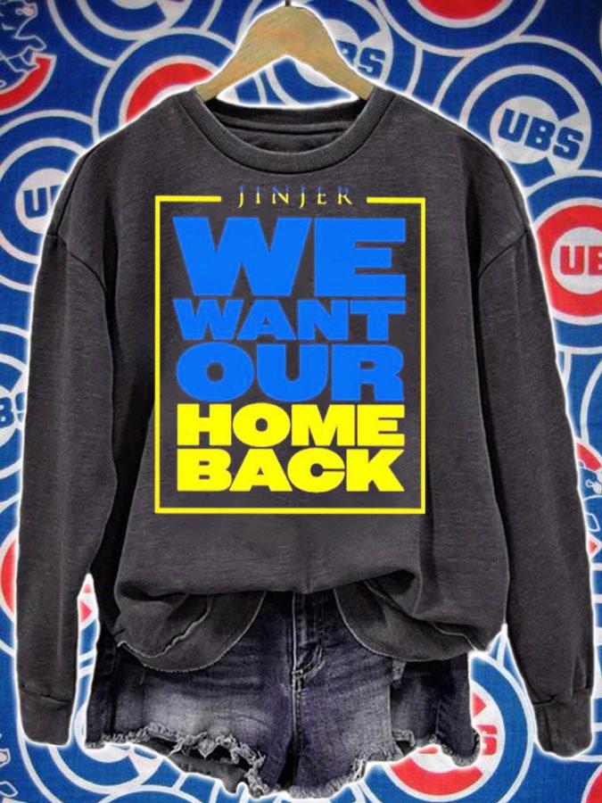 Jinjer Ukraine Merchandise We Want Our Home Back Shirt sweatshirt