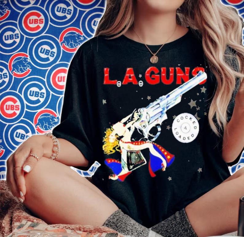 LA Guns Cocked And Loaded Shirt woman shirt