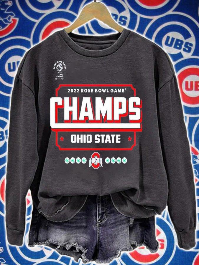 Ohio State Buckeyes 2022 Rose Bowl Game Champions T-shirt