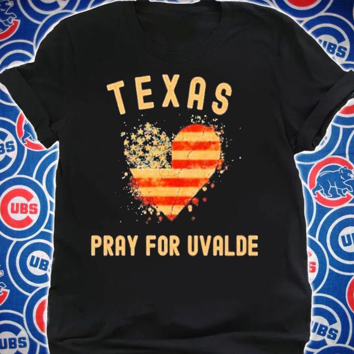 Texas Pray For Uvalde Heart American Flag Shirt shirt