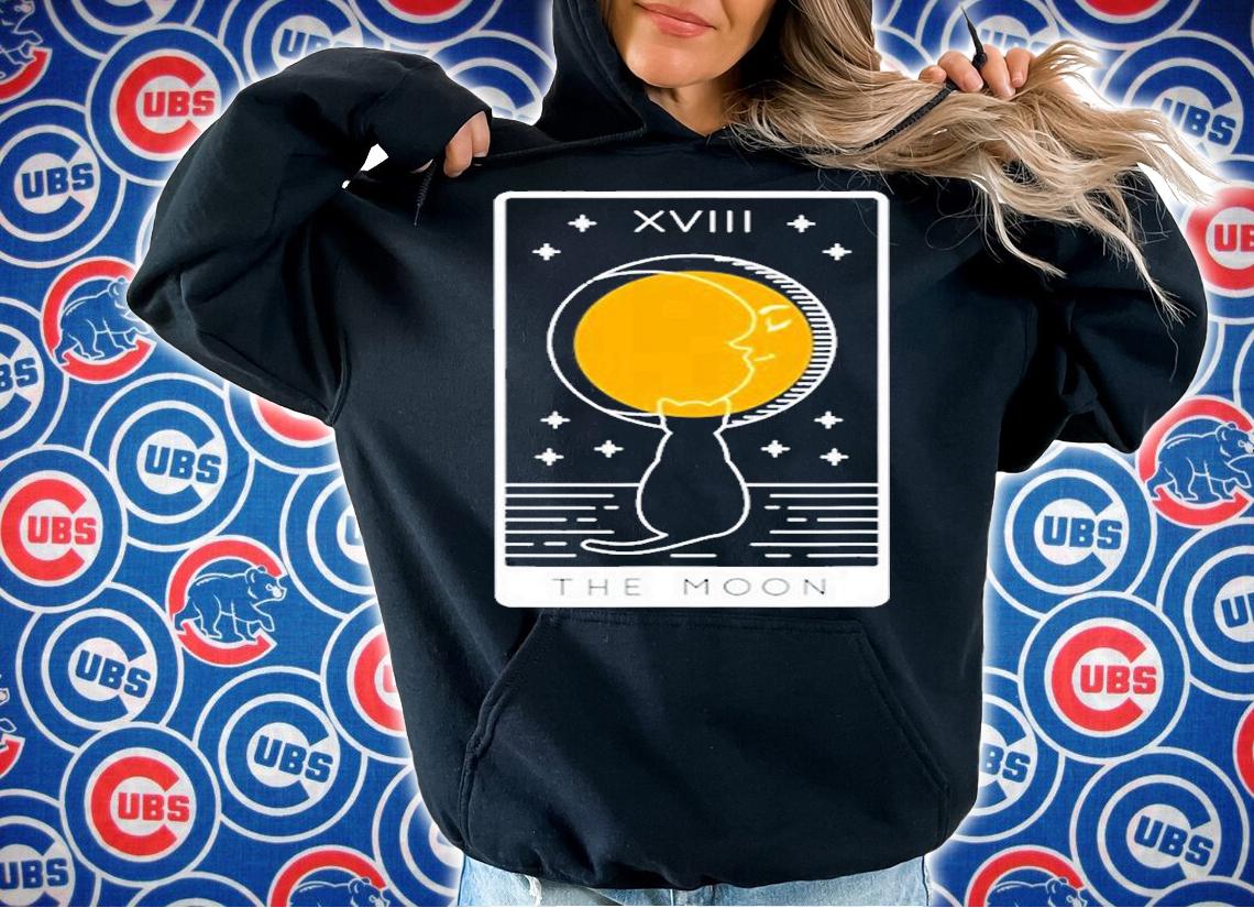 The Moon Tarot Card Xviii Tarot Card Number 18 Occult Witchy T-Shirt hoodie