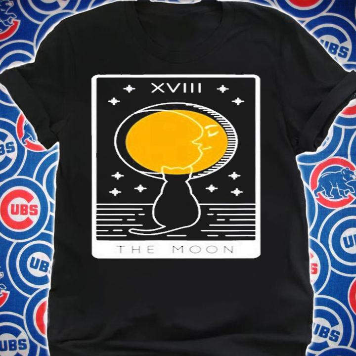 The Moon Tarot Card Xviii Tarot Card Number 18 Occult Witchy T-Shirt shirt