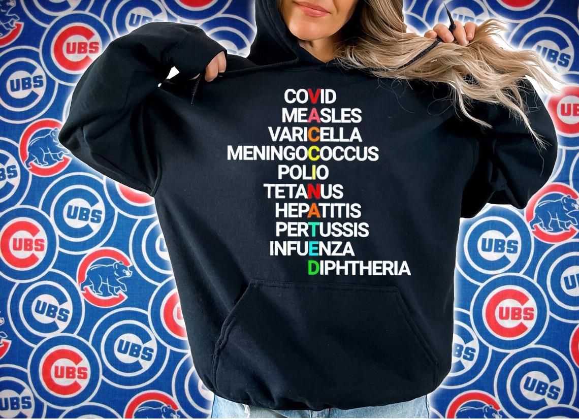 Vaccinated Covid Measles Varicella Meningococcal Polio Tetanus Hepatitis Shirt hoodie