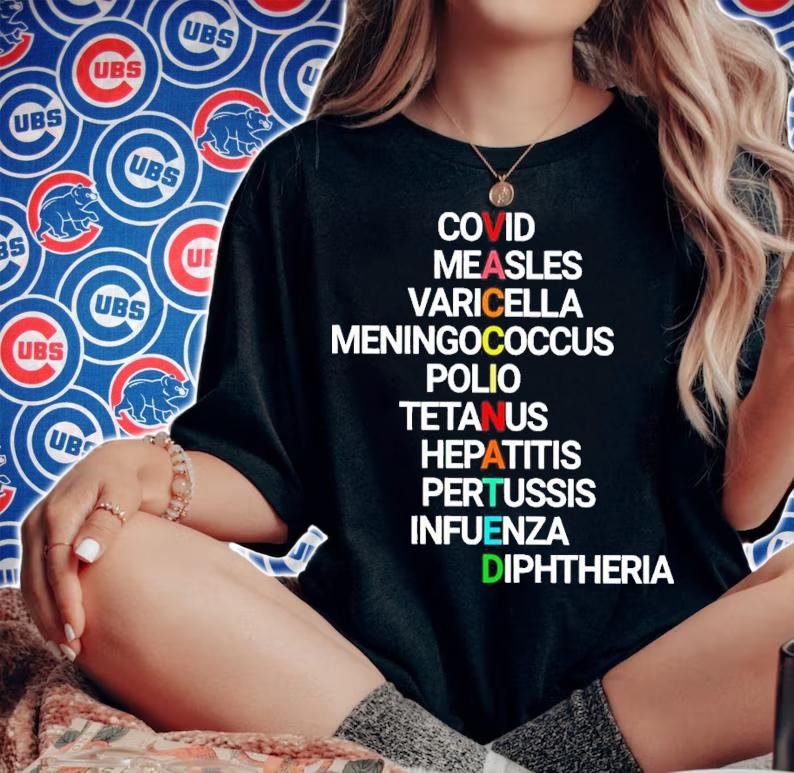 Vaccinated Covid Measles Varicella Meningococcal Polio Tetanus Hepatitis Shirt woman shirt
