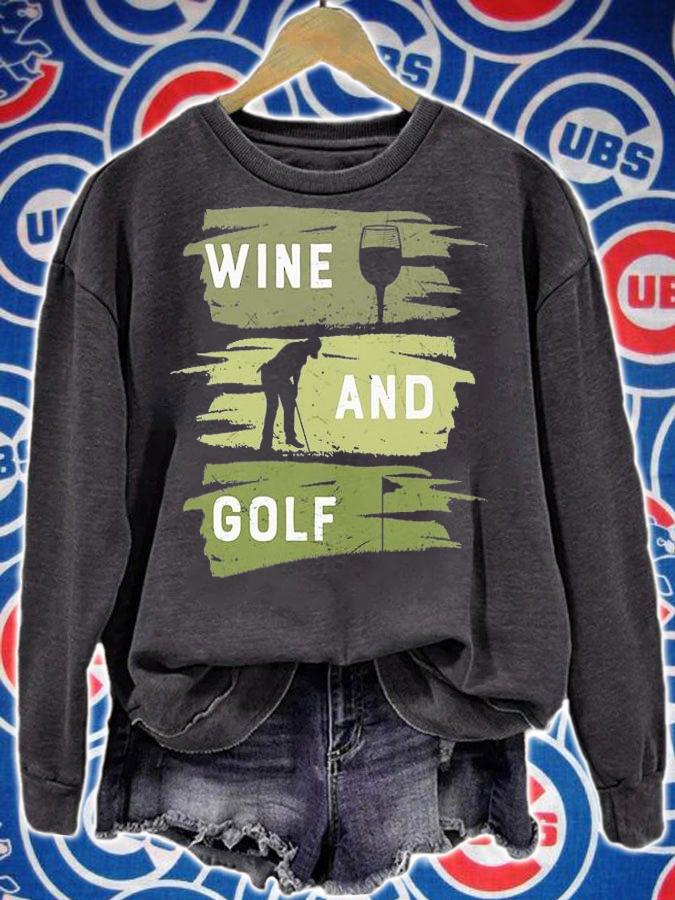 Wine And Golf T-Shirt sweatshirt