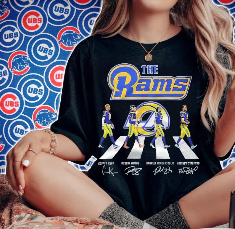 The Rams Abbey Road signatures shirt woman shirt