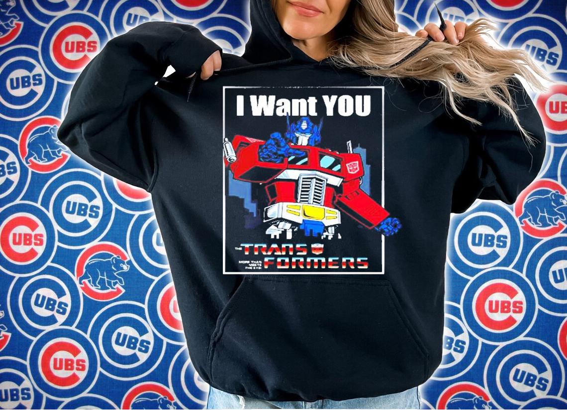 Transformers Optimus Prime I Want You T-Shirt hoodie