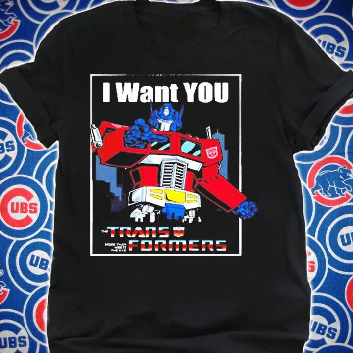Transformers Optimus Prime I Want You T-Shirt shirt