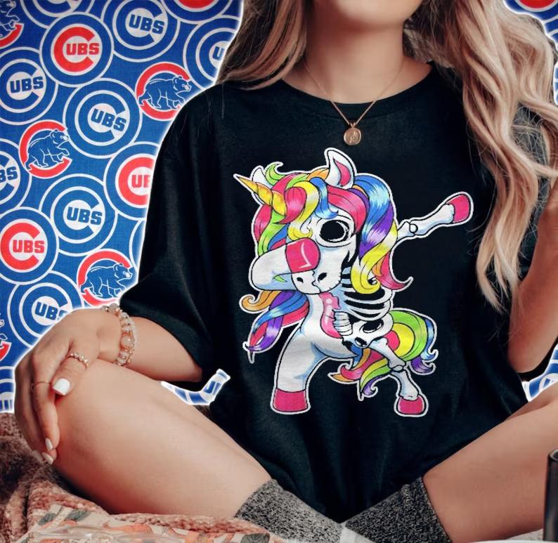 Unicorns Skeleton Halloween Costume 2020 Dab Dabbing Unicorn Shirt woman shirt