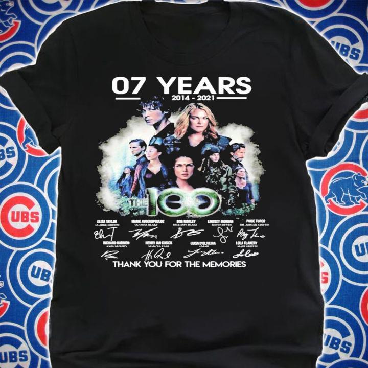 07 years 2014 2021 The 100 thank you for the memories t-shirt shirt