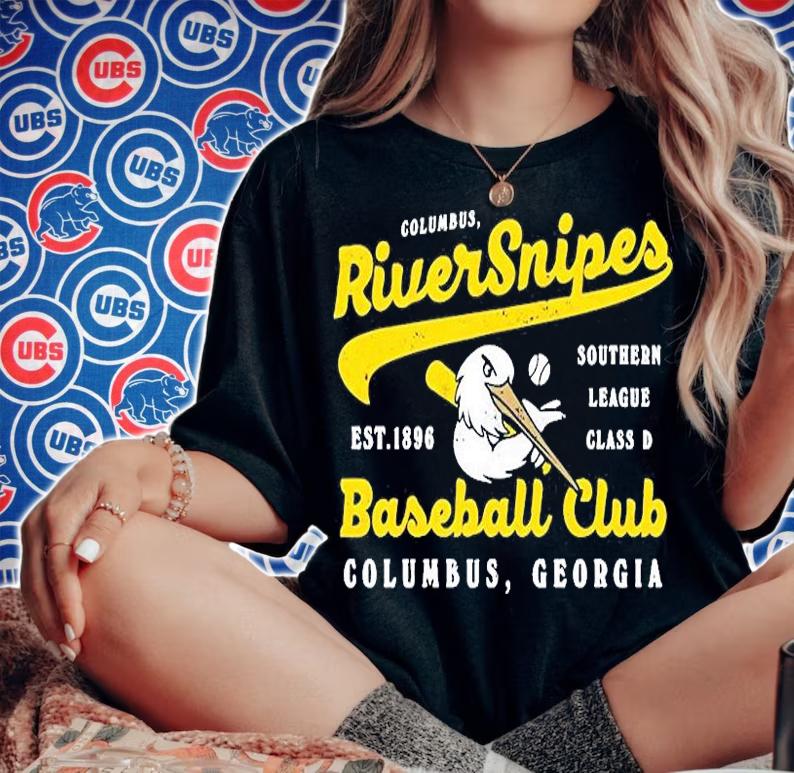 Columbus River Snipes Georgia Vintage Minor League Baseball T-Shirt woman shirt