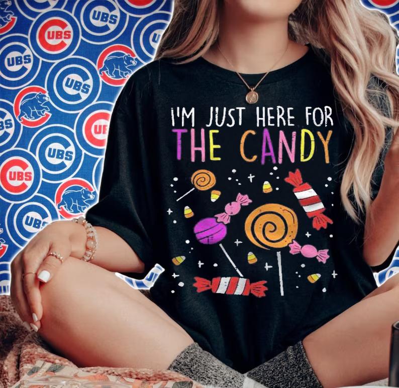 Here For The Candy Trick Treat Halloween Shirt woman shirt