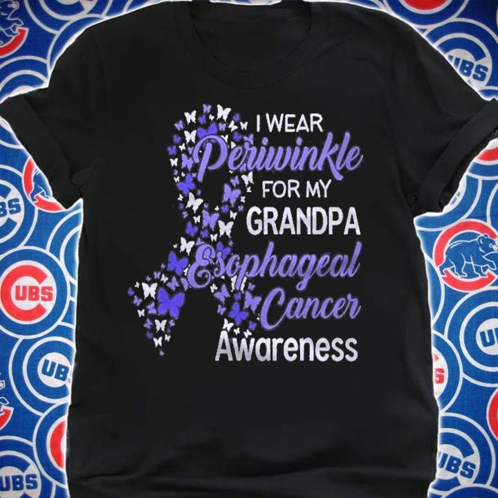 I Wear Periwinkle For My Grandpa Esophageal Cancer Awareness shirt
