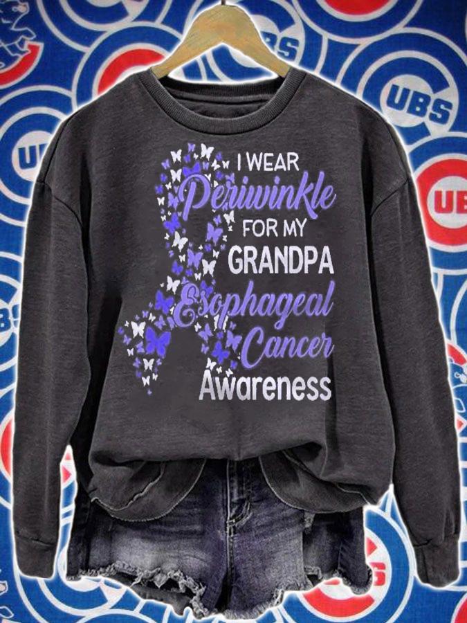 I Wear Periwinkle For My Grandpa Esophageal Cancer Awareness shirt