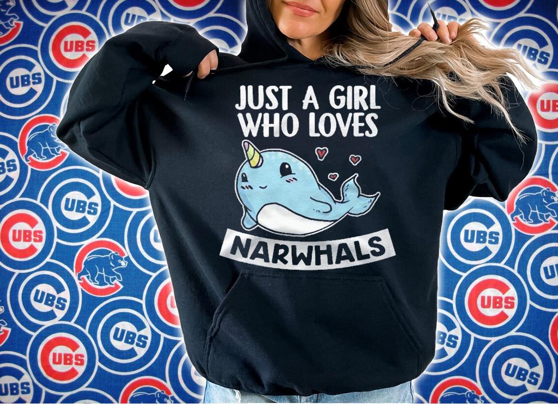 Just A Girl Who Loves Narwhals Cute Unicorn Narwhal Costume shirt