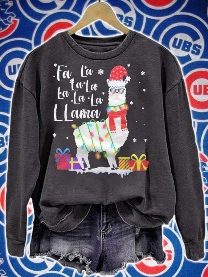 Llama Christmas Sweater Fa La La Llama Funny X-Mas Lover shirt
