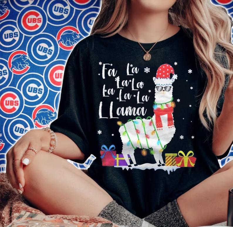 Llama Christmas Sweater Fa La La Llama Funny X-Mas Lover shirt