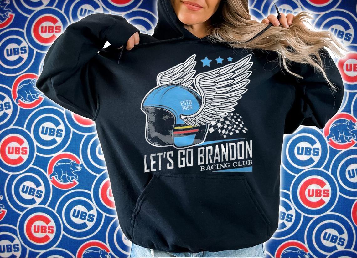Official let's Go Brandon Racing Motorcycle Funny ESTD 1995 T-Shirt hoodie