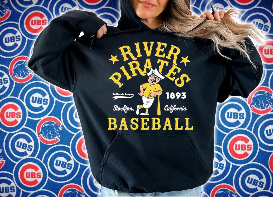 Stockton River Pirates California Vintage Minor League Baseball T-Shirt