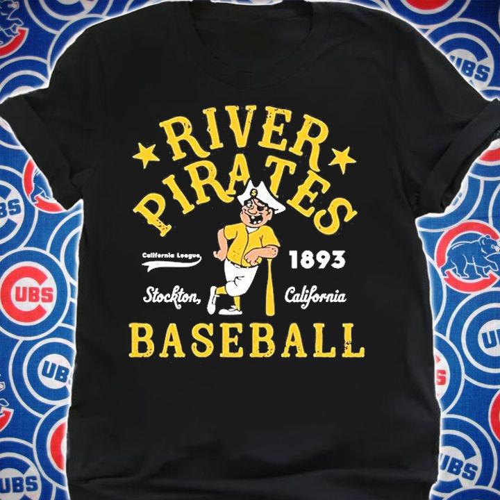 Stockton River Pirates California Vintage Minor League Baseball T-Shirt
