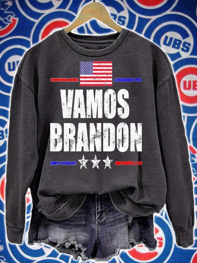 Vamos Brandon, Lets Go Brandon Meme, Let's Go Brandon US Flag T-Shirt sweatshirt