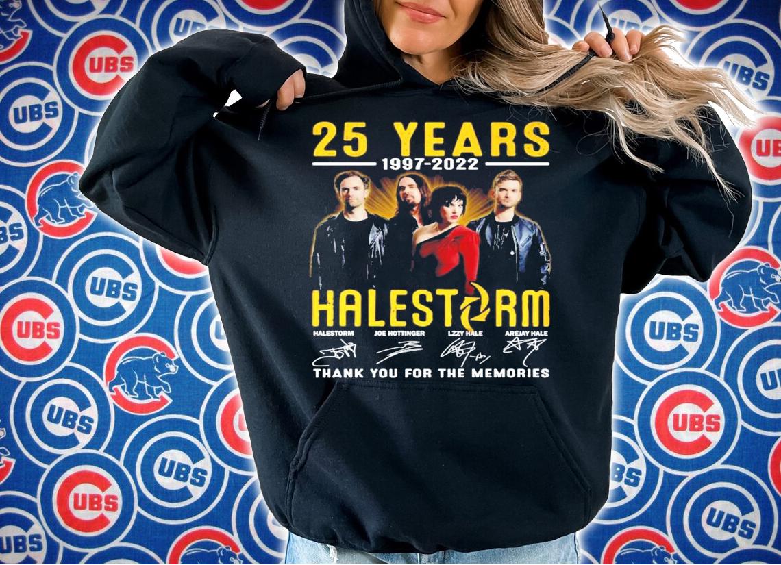 25 years 1997-2022 Halestorm signature shirt t-shirt