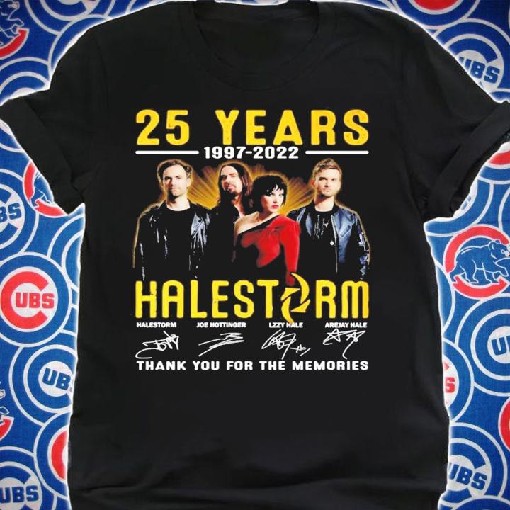 25 years 1997-2022 Halestorm signature shirt t-shirt
