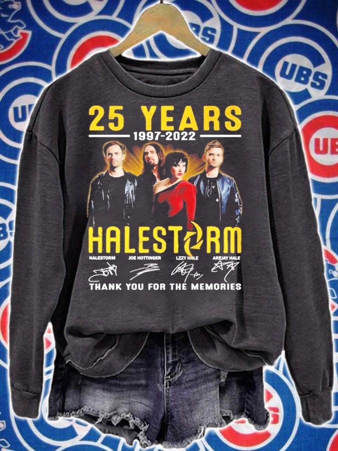 25 years 1997-2022 Halestorm signature shirt t-shirt