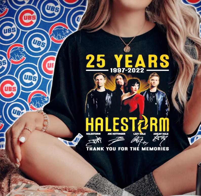 25 years 1997-2022 Halestorm signature shirt t-shirt